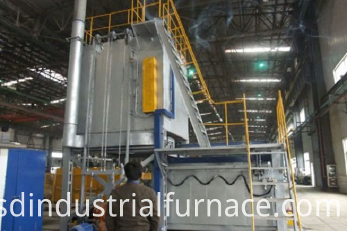 Fornalha de tratamento térmico de têmpera de liga de alumínio Aluminum Alloy Quenching Heat Treatment Furnace